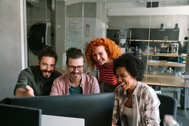 An Image of Developers Working Together